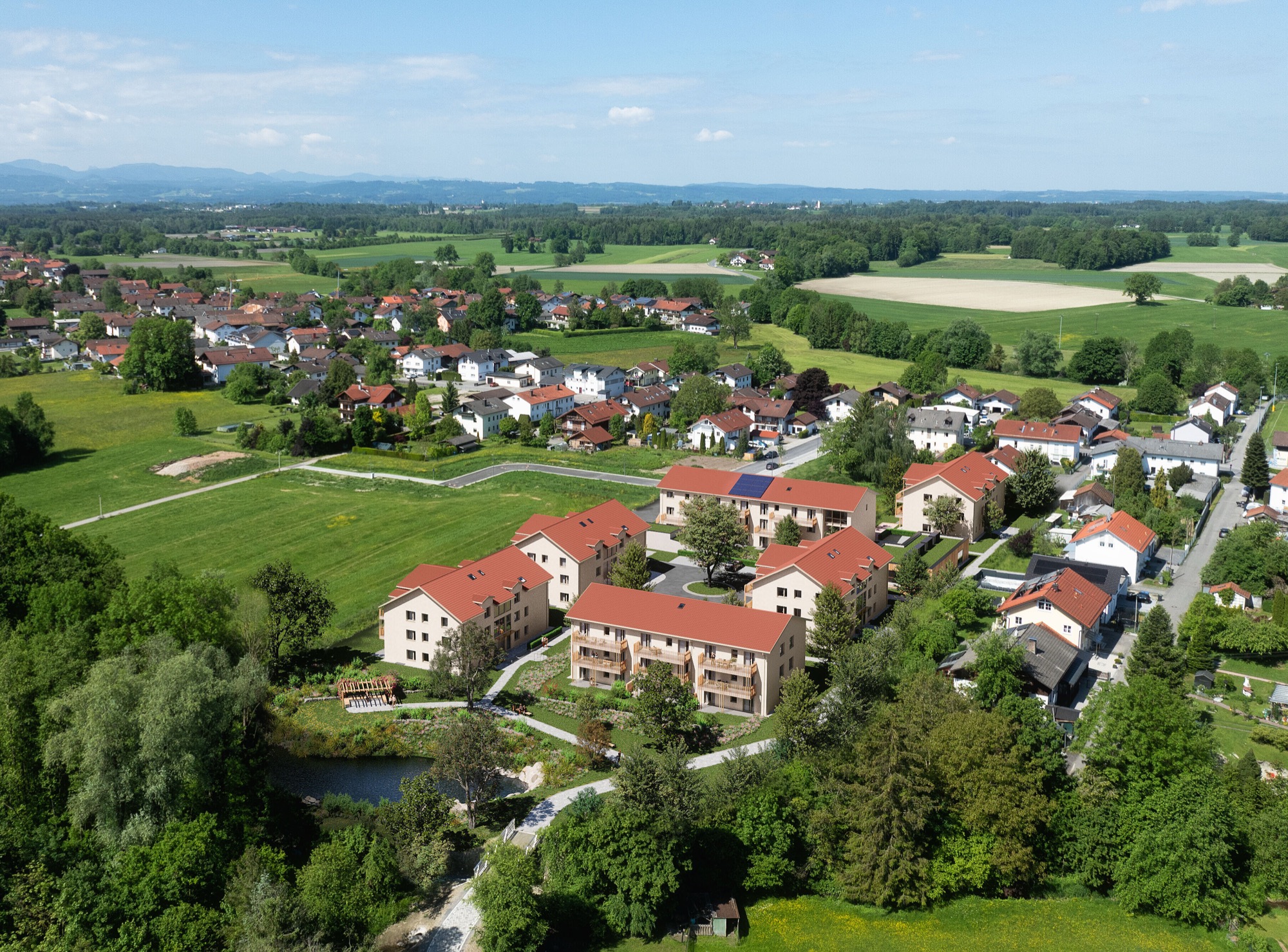 MAX-JOSEPH Ü60-Wohnen am Park – Vogelperspektive